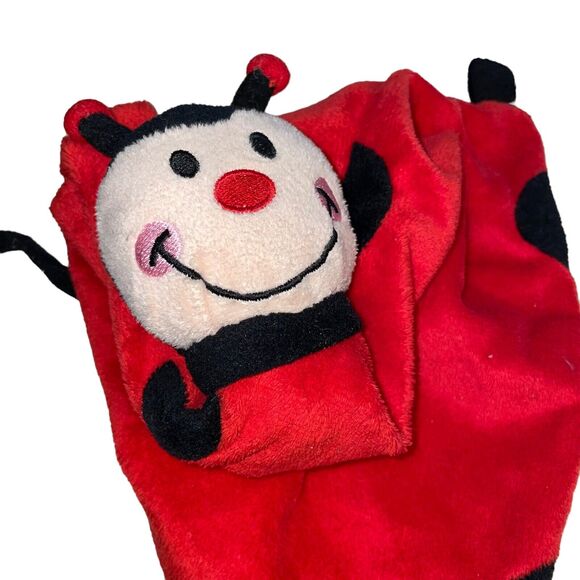 Burton Security Blanket Lovey Ladybug Plush Nursery Baby Shower Gift Decor 12" - Picture 4 of 11
